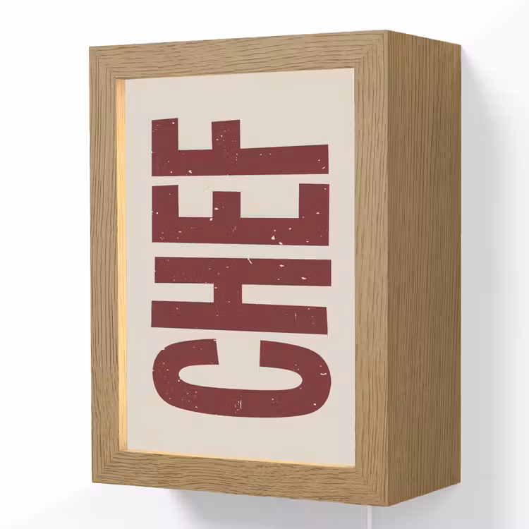 Lightbox - Wandlamp - Chef - Rood - Japandi - Vintage — 1