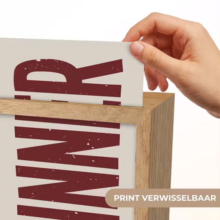 Lightbox - Wandlamp - Eten - Decoratie - Rood - Vintage — 6