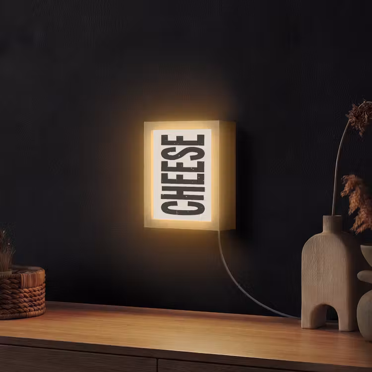 Lightbox - Wandlamp - Kaas - Decoratie - Beige - Cheese — 2