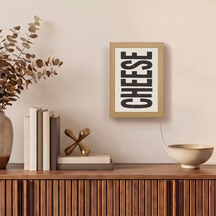 Lightbox - Wandlamp - Kaas - Decoratie - Beige - Cheese — 4