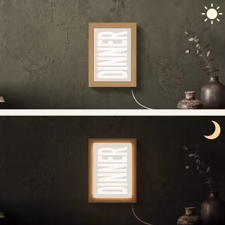 Lightbox - Wandlamp - Vintage - Beige - Japandi - Wit — 3