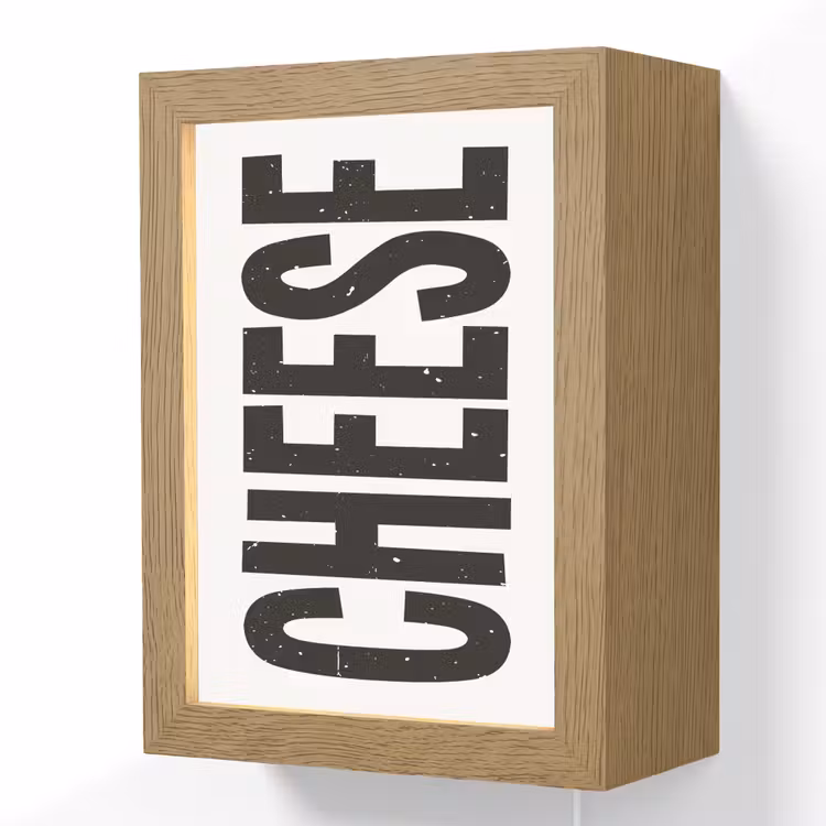 Lightbox - Wandlamp - Zwart - Vintage - Cheese - Japandi — 1