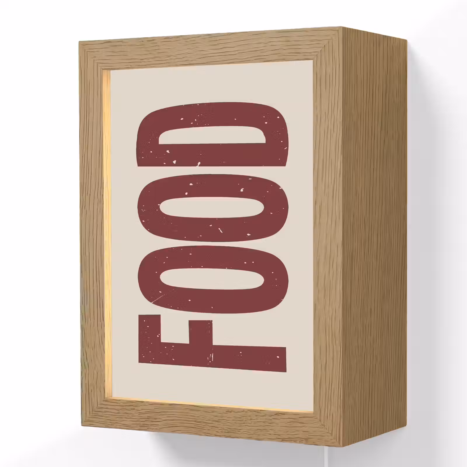 Lightbox - Wandlamp - Eten - Japandi - Rood - Decoratie — 1