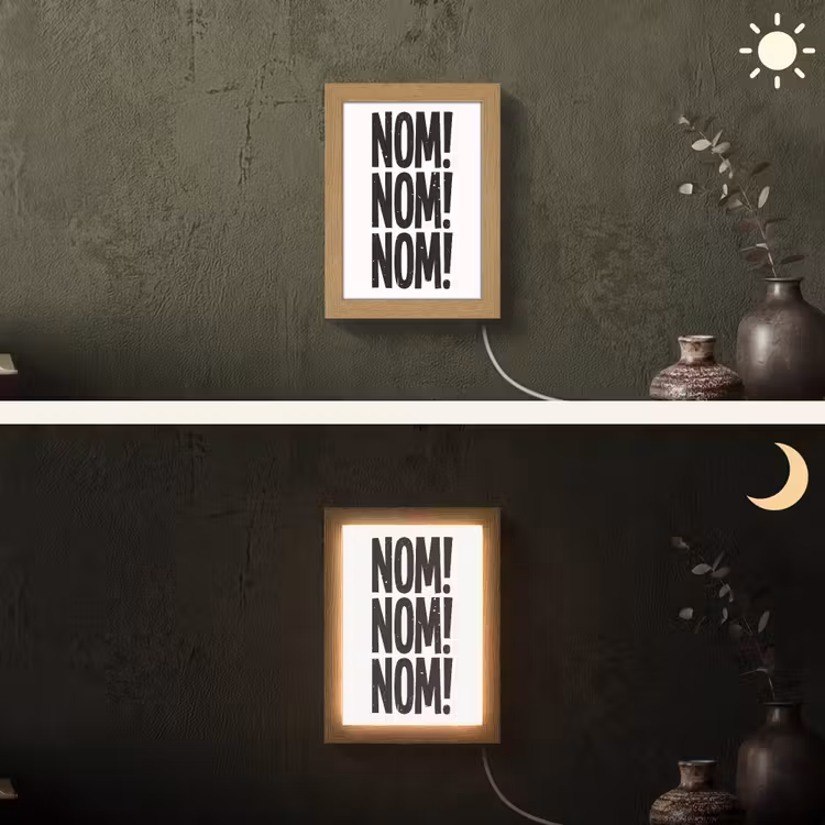 Lightbox - Wandlamp - Decoratie - Japandi - Vintage - Zwart — 3