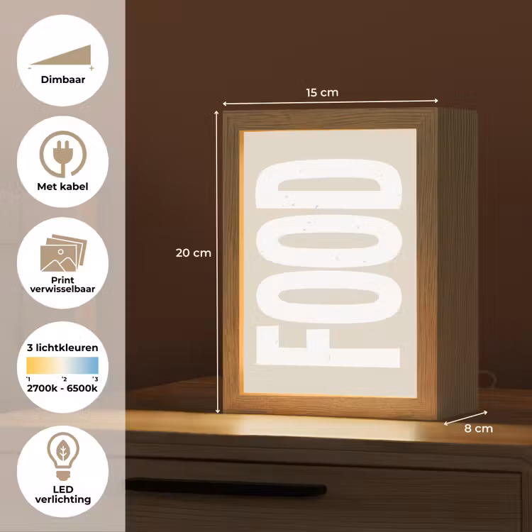 Lightbox - Wandlamp - Food - Eten - Decoratie - Japandi — 9