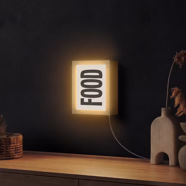 Lightbox - Wandlamp - Japandi - Eten - Vintage - Decoratie — 2