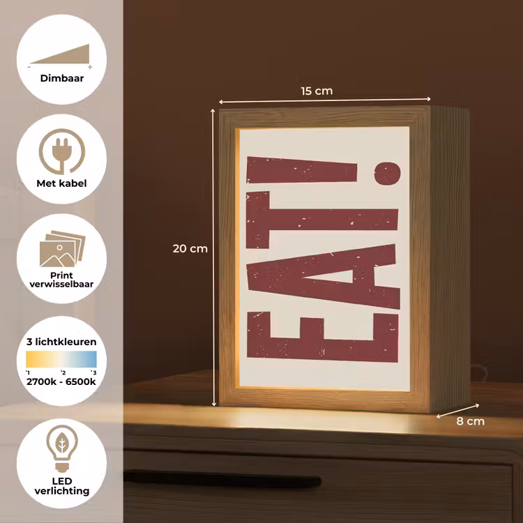 Lightbox - Wandlamp - Red - Eten - Vintage - Decoratie — 9