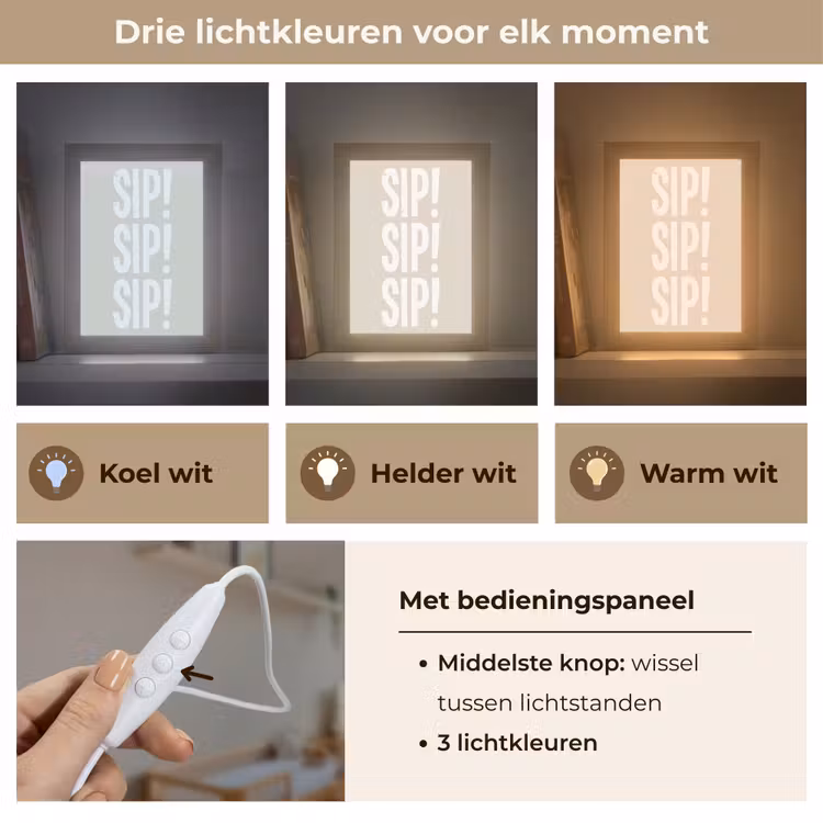 Lightbox - Wandlamp - Vintage - Decoratie - Japandi - Wit — 7