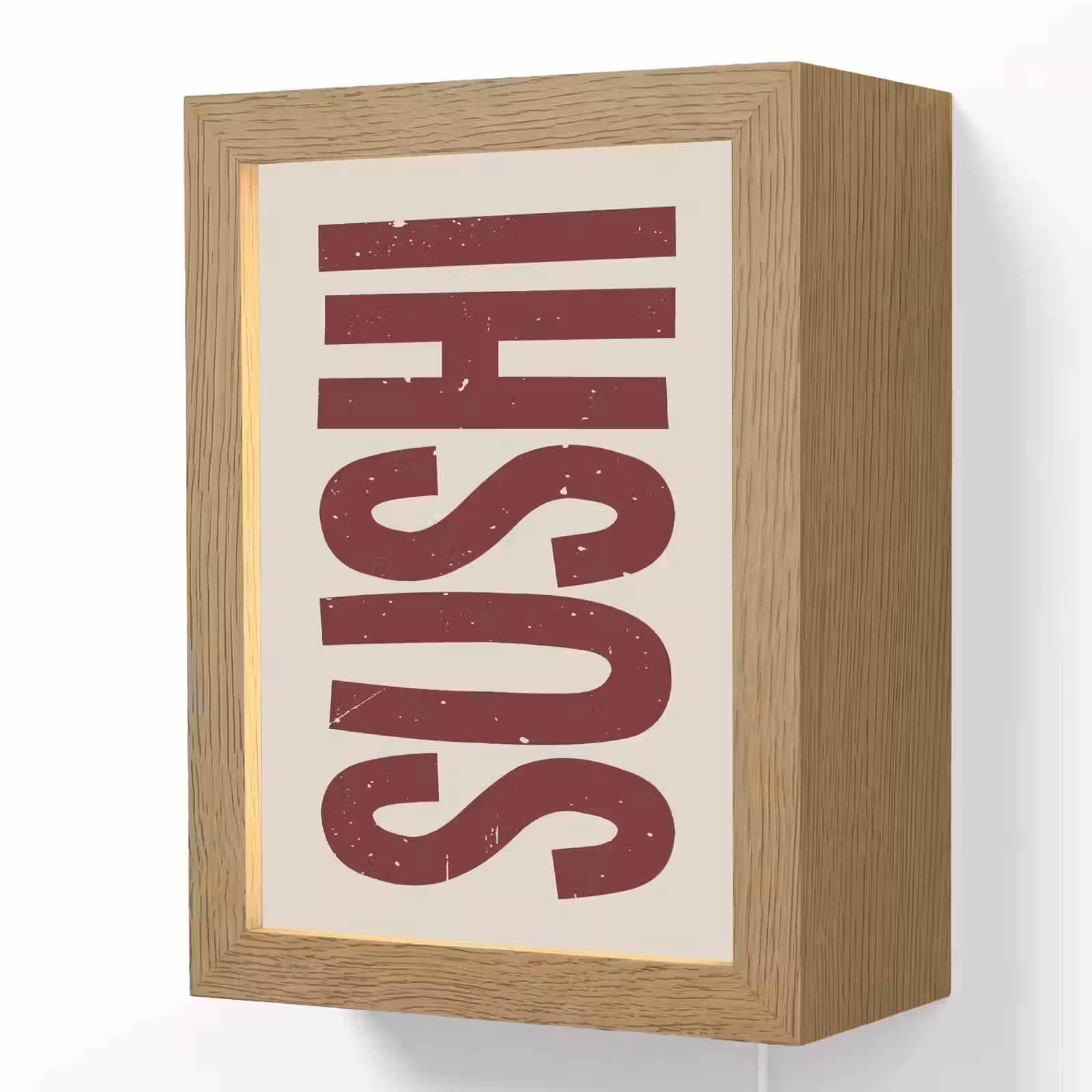 Lightbox - Wandlamp - Sushi - Rood - Japandi - Decoratie — 1
