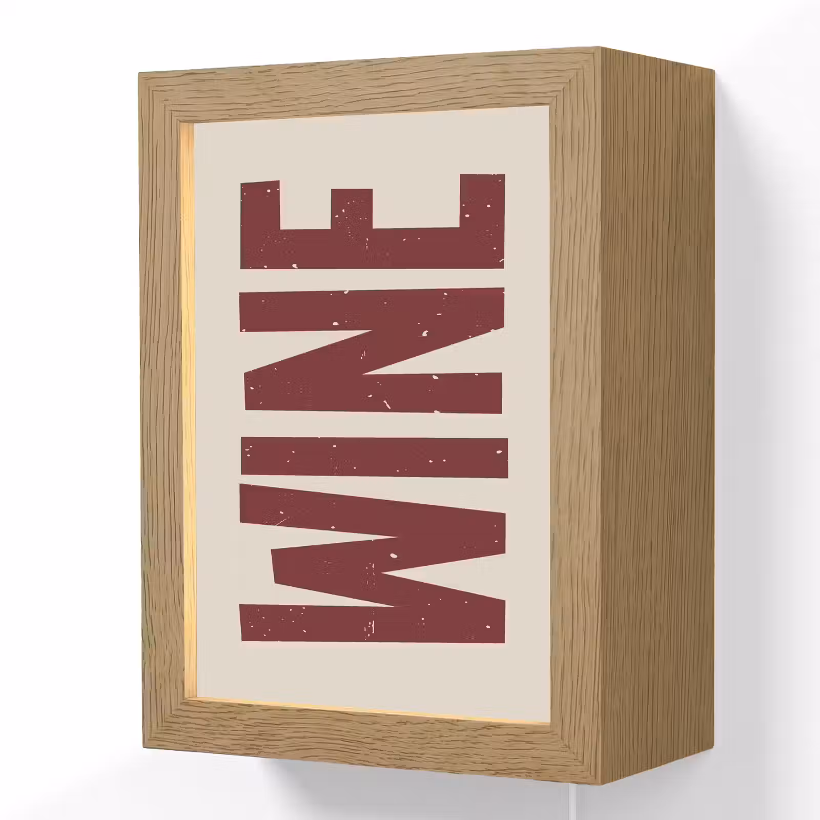 Lightbox - Wandlamp - Wine - Red - Decoratie - Japandi — 1