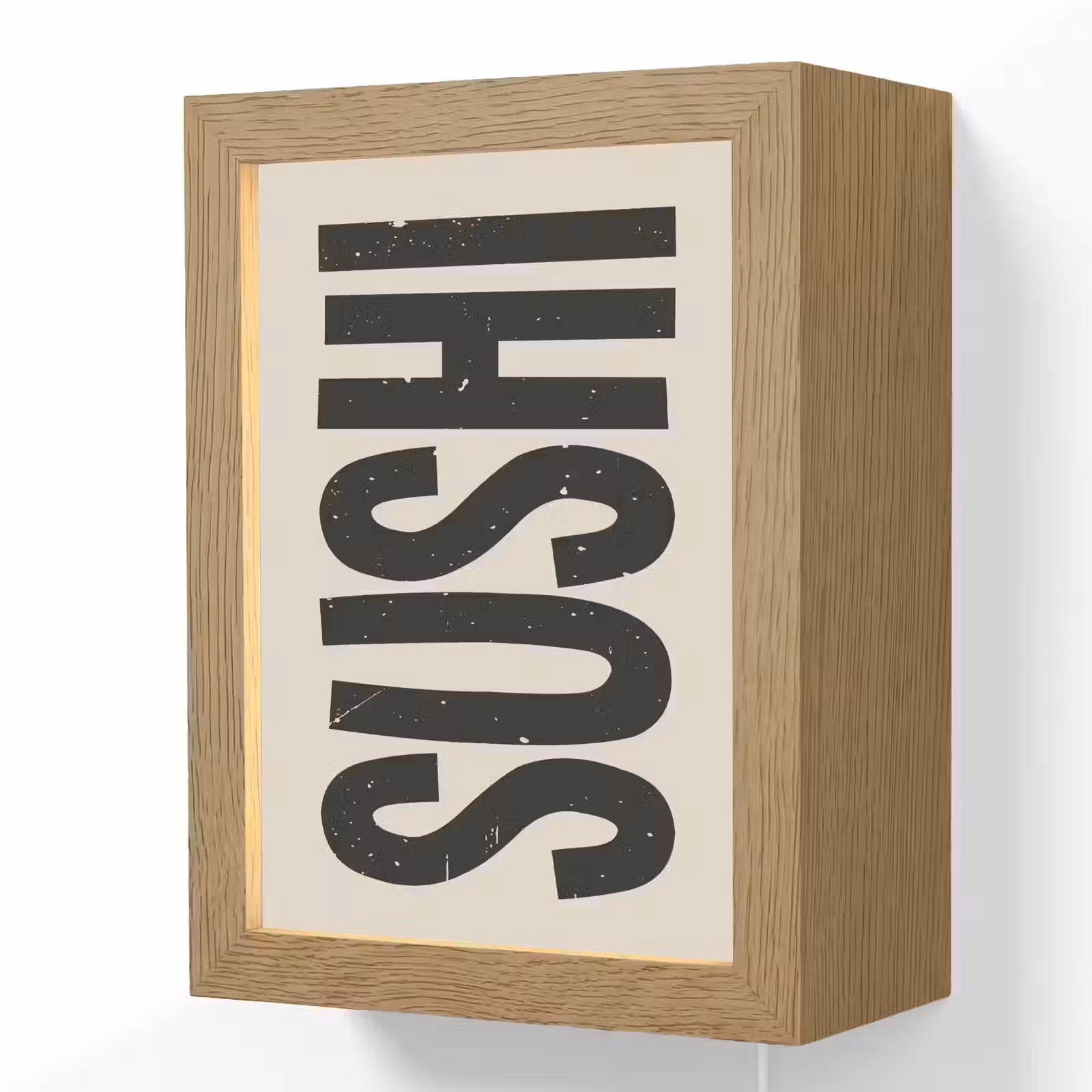 Lightbox - Wandlamp - Zwart - Sushi - Japandi - Vintage — 1