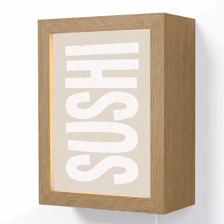 Lightbox - Wandlamp - Sushi - Eten - Decoratie - Vintage — 1