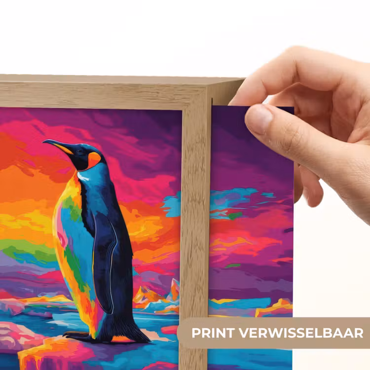 Lightbox - Wandlamp - Ijsschots - Pinguïn - Abstract - Lucht — 6