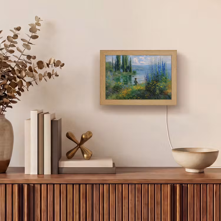 Lightbox - Wandlamp - Bloemen - Meer - Bergen - Groen — 4