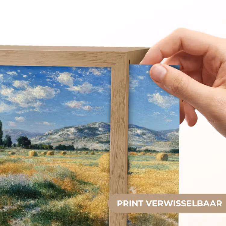 Lightbox - Wandlamp - Landschap - Strobalen - Bergen - Wolken — 6