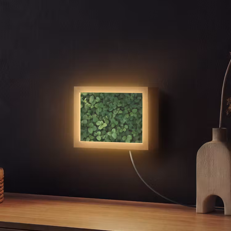 Lightbox - Wandlamp - Groen - Bladeren - Kartel - Zonlicht — 2