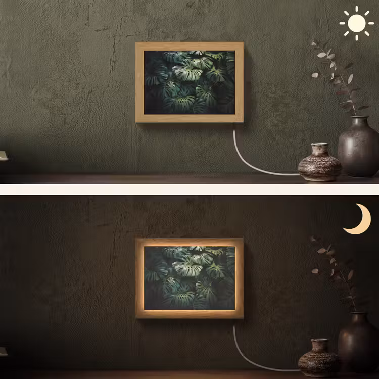 Lightbox - Wandlamp - Plant - Monstera - Lichtinval — 3