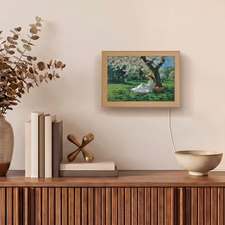 Lightbox - Wandlamp - Vrouw - Boom - Boek - Mandje — 4
