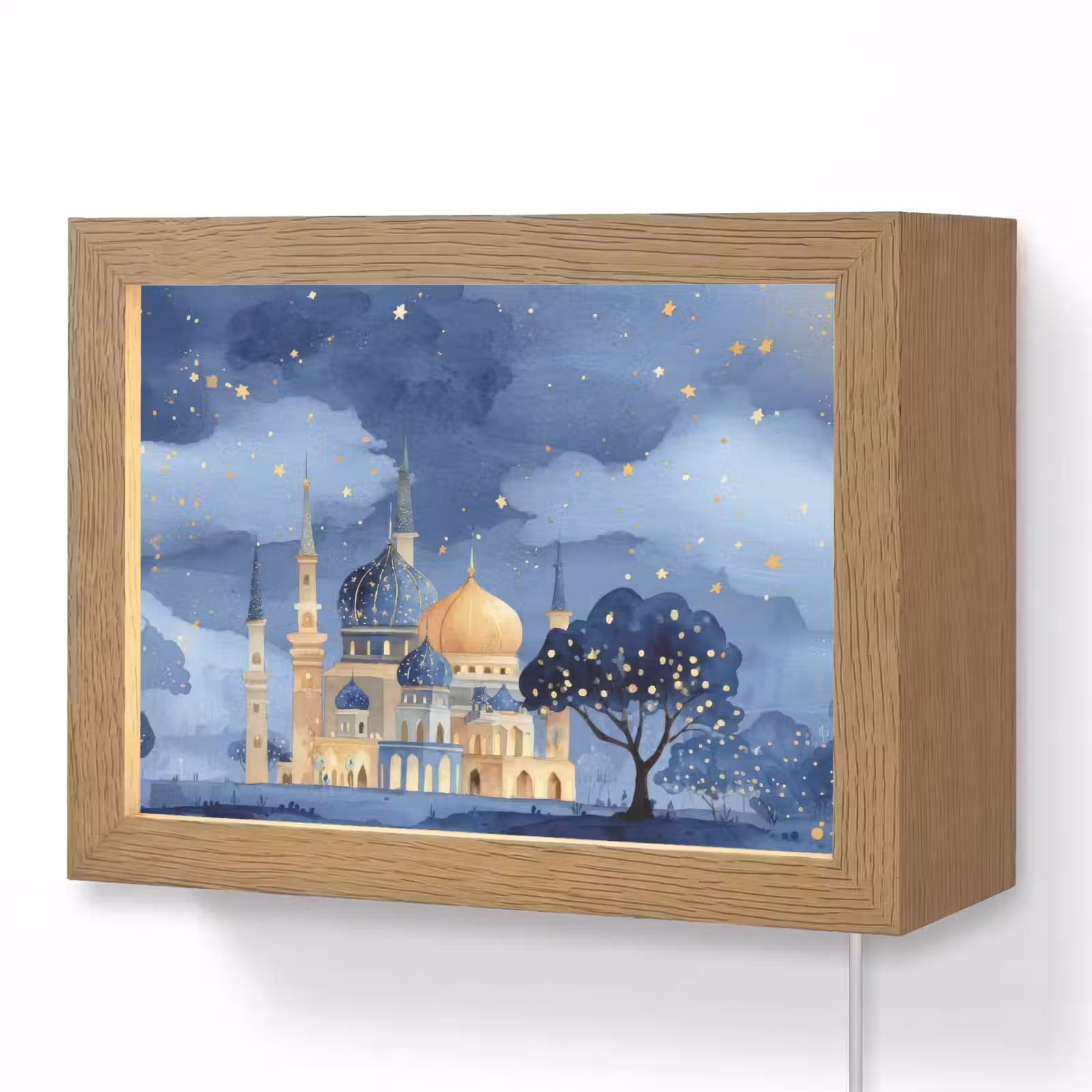 Lightbox - Wandlamp - Sterrenhemel - Goud - Moskee — 1