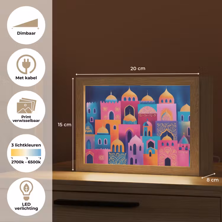 Lightbox - Wandlamp - Kleurrijk - Avond - Islamitisch — 9