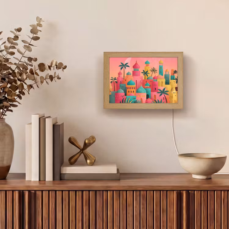 Lightbox - Wandlamp - Kleurrijk - Palmbomen - Islamitisch — 4