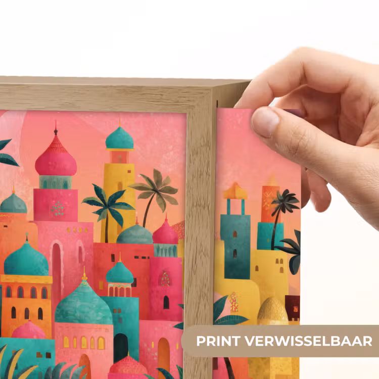 Lightbox - Wandlamp - Kleurrijk - Palmbomen - Islamitisch — 6