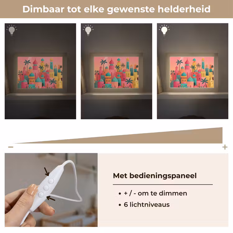 Lightbox - Wandlamp - Kleurrijk - Palmbomen - Islamitisch — 8
