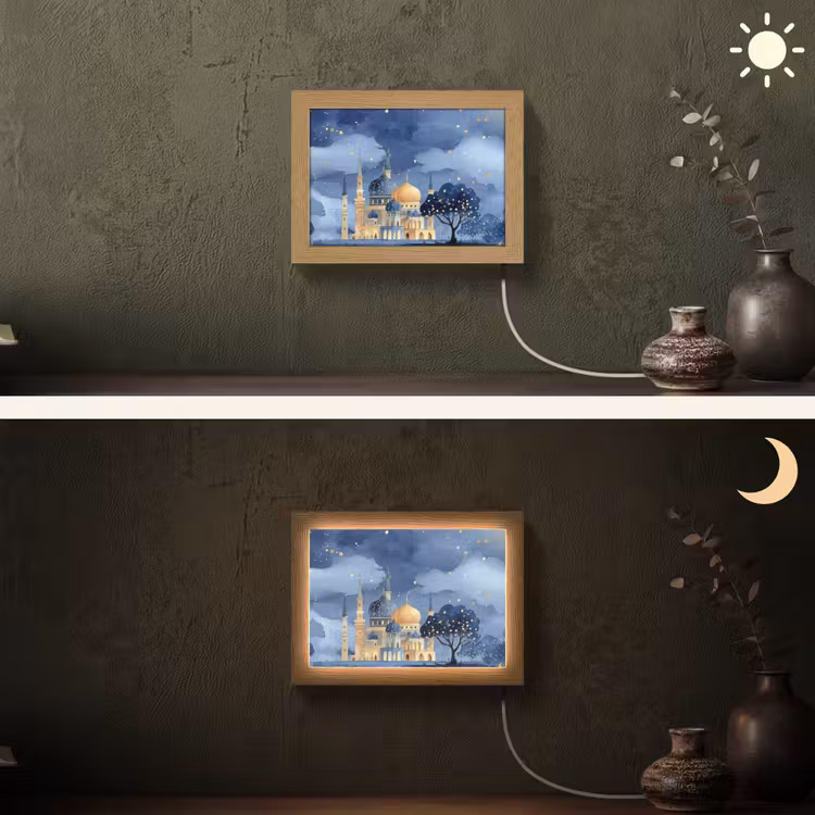 Lightbox - Wandlamp - Sterrenhemel - Goud - Moskee — 3