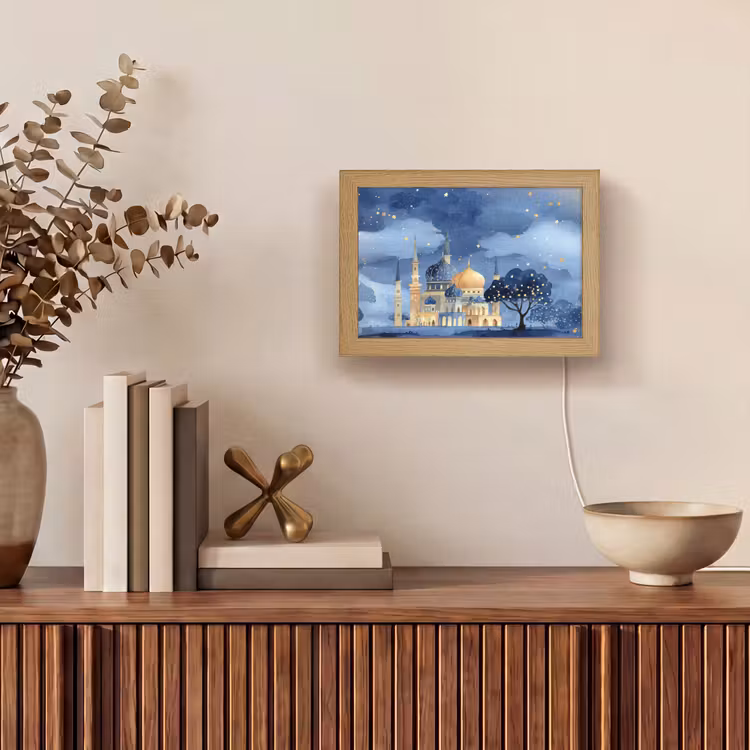 Lightbox - Wandlamp - Sterrenhemel - Goud - Moskee — 4