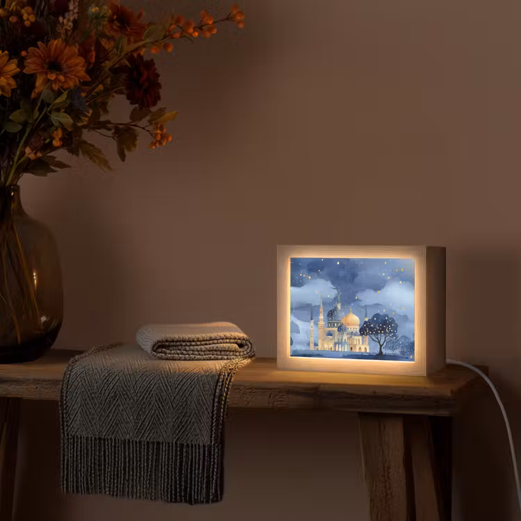 Lightbox - Wandlamp - Sterrenhemel - Goud - Moskee — 5