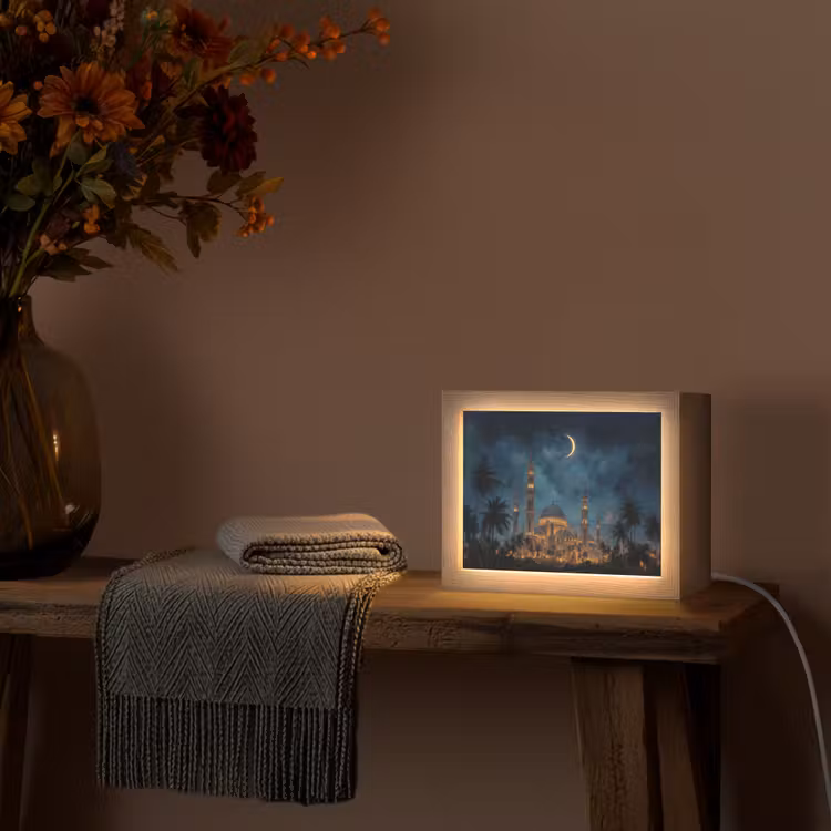 Lightbox - Wandlamp - Sterrenhemel - Maan - Palmbomen - Moskee — 5