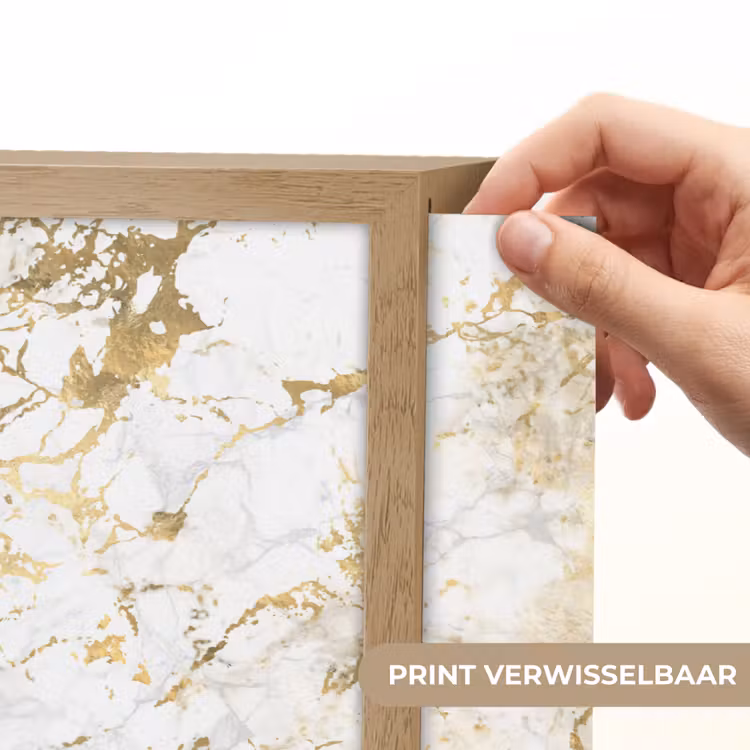 Lightbox - Wandlamp - Goudspatten - Wit - Marmer — 5