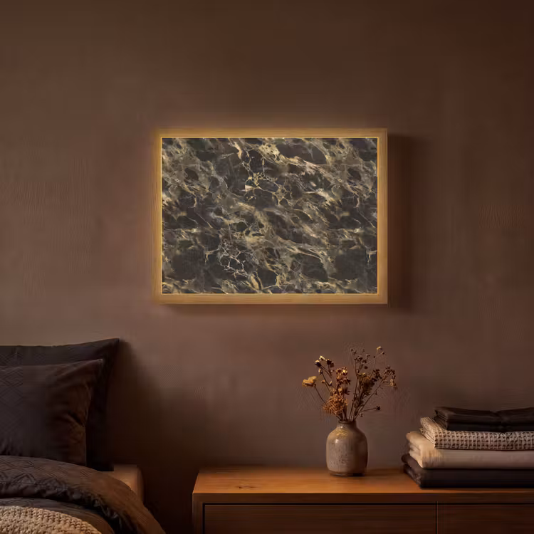 Lightbox - Wandlamp - Kristal - Goud - Zwart - Marmer — 3