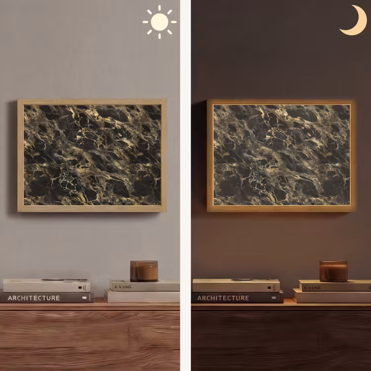 Lightbox - Wandlamp - Kristal - Goud - Zwart - Marmer — 6