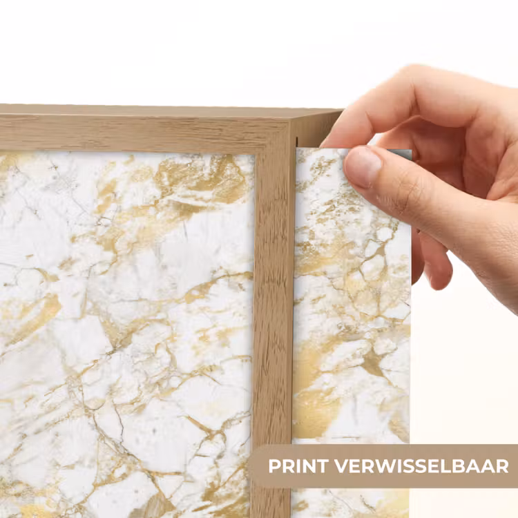 Lightbox - Wandlamp - Marmer - Goud - Structuur — 5