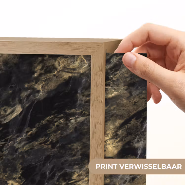 Lightbox - Wandlamp - Marmer - Zwart - Goud — 5