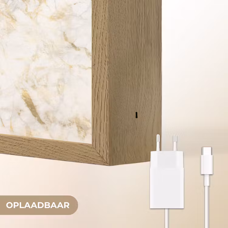 Lightbox - Wandlamp - Goud - Licht - Nerf - Marmer — 7