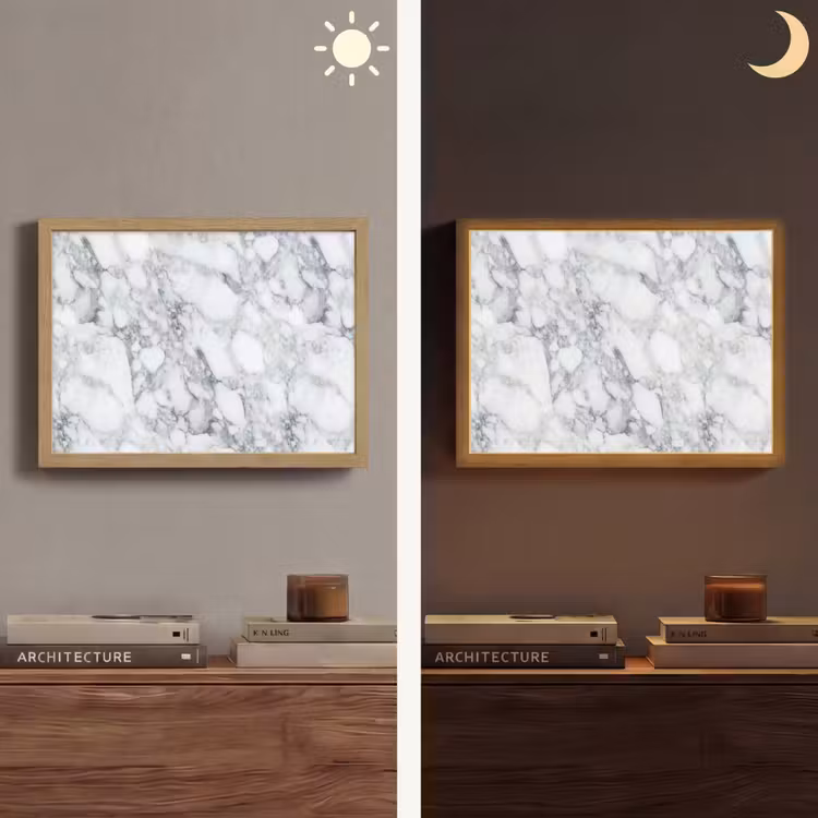 Lightbox - Wandlamp - Mozaïek - Marmer - Wit - Onregelmatig — 6