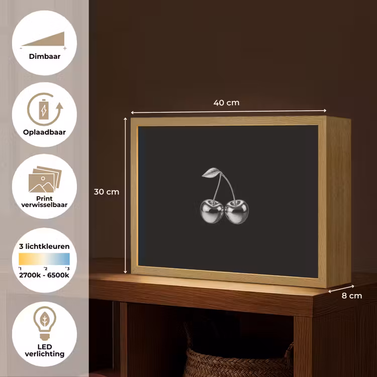 Lightbox - Wandlamp - Kers - Luxueus - Metallic — 10