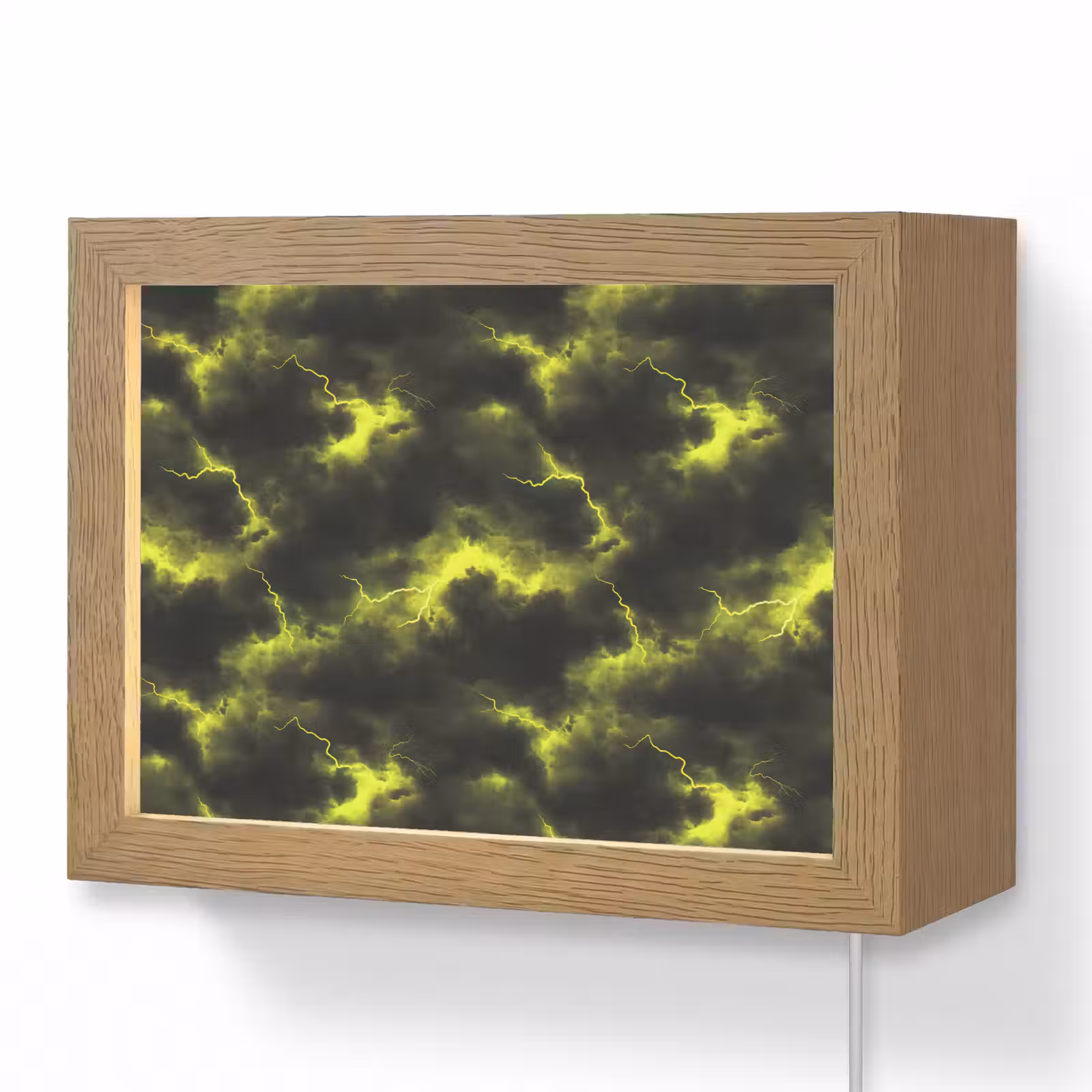 Lightbox - Wandlamp - Geel - Storm - Wolken — 1