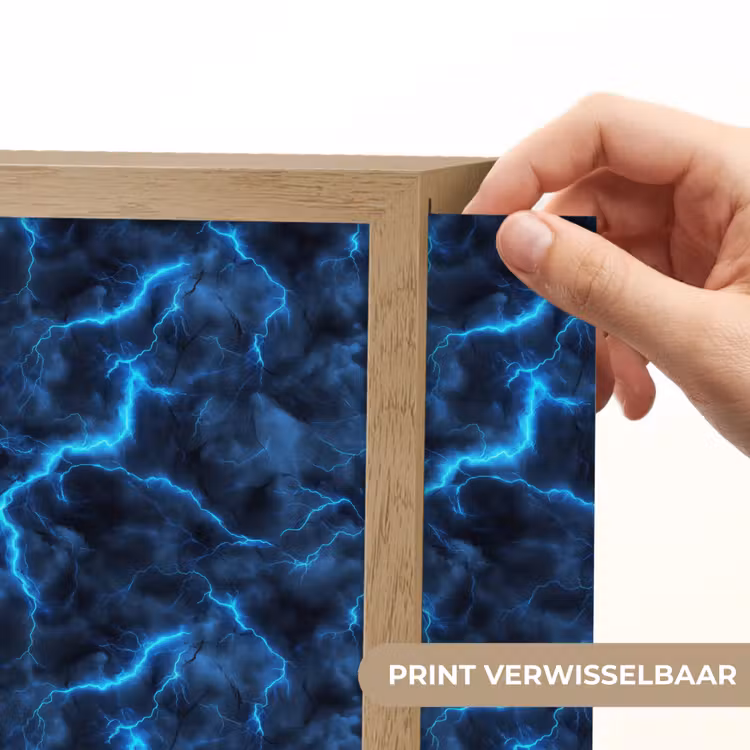 Lightbox - Wandlamp - Donker - Blauw - Bliksem — 6