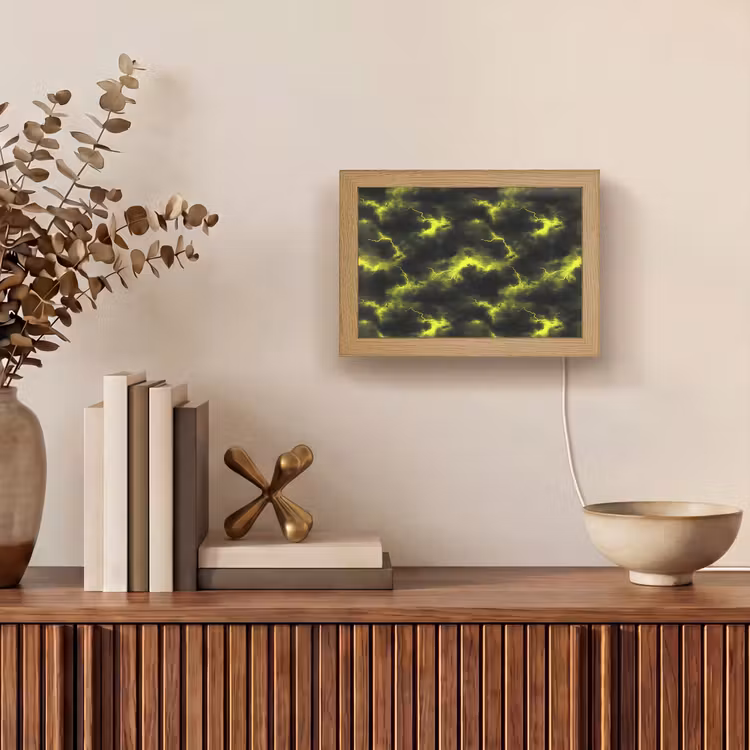 Lightbox - Wandlamp - Geel - Storm - Wolken — 4