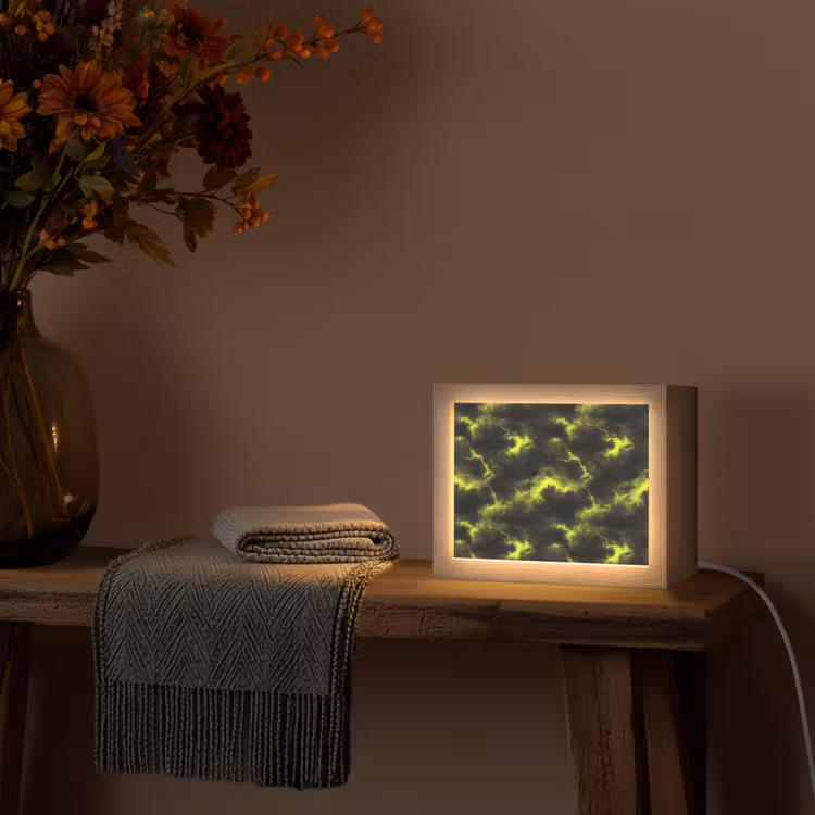 Lightbox - Wandlamp - Geel - Storm - Wolken — 5