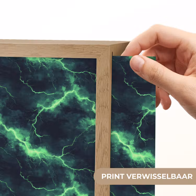 Lightbox - Wandlamp - Groen - Bliksem - Storm — 6