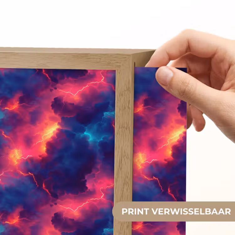 Lightbox - Wandlamp - Bliksem - Wolken - Kleurenrijk — 6