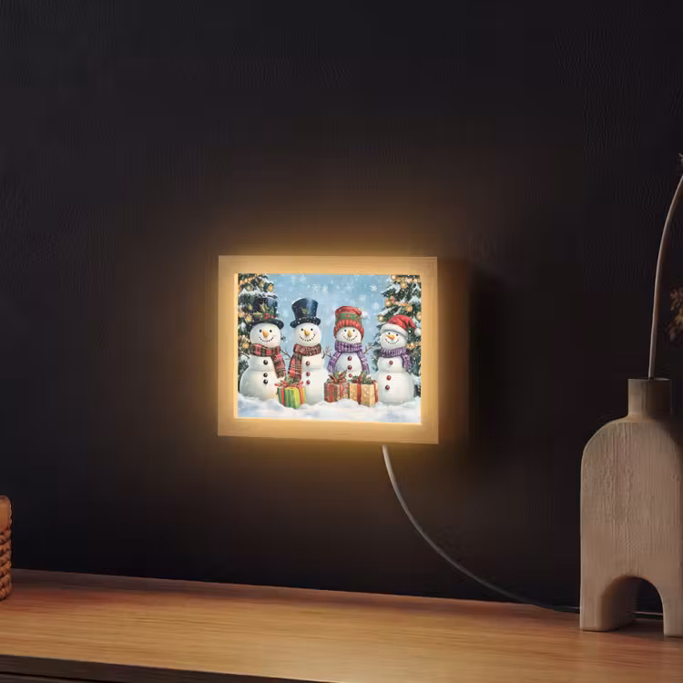 Lightbox - Wandlamp - Vrolijk - Sneeuw - Kleurrijk — 2