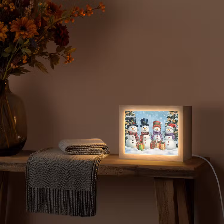 Lightbox - Wandlamp - Vrolijk - Sneeuw - Kleurrijk — 5