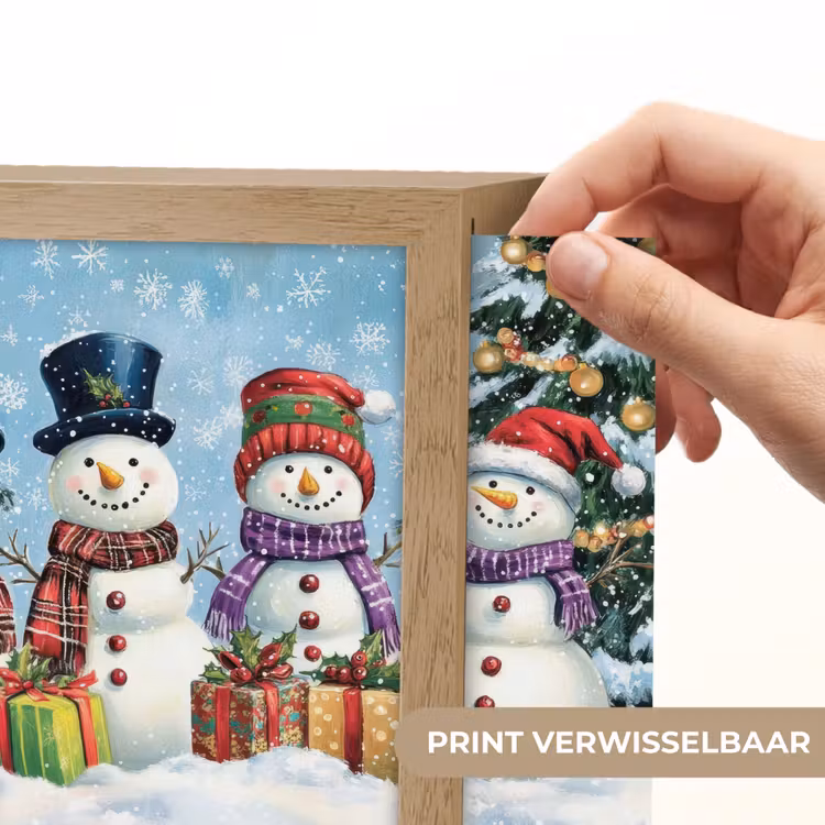 Lightbox - Wandlamp - Vrolijk - Sneeuw - Kleurrijk — 6