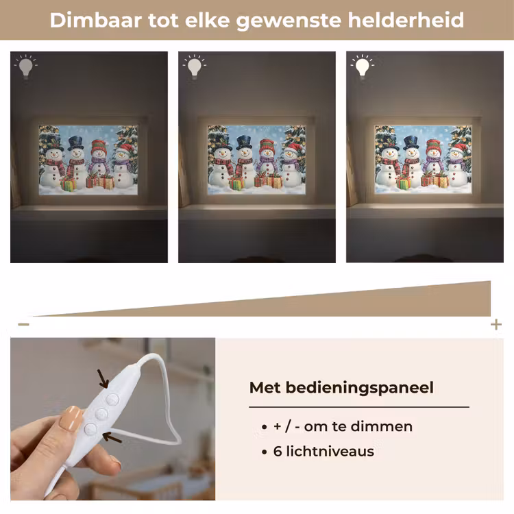 Lightbox - Wandlamp - Vrolijk - Sneeuw - Kleurrijk — 8