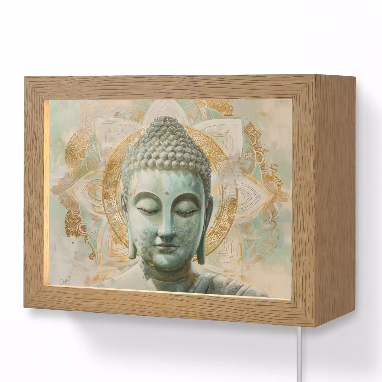 Lightbox - Wandlamp - Buddha - Mandala - Modern - Spiritualiteit — 1